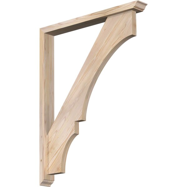 Ekena Millwork Balboa Traditional Smooth Bracket w/ Offset Brace, Douglas Fir, 3 1/2"W x 30"D x 38"H BKT0402X30X38BOA01SDF - main